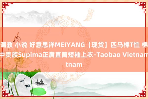 调教 小说 好意思洋MEIYANG【现货】匹马棉T恤 棉中贵族Supima正肩直筒短袖上衣-Taobao Vietnam